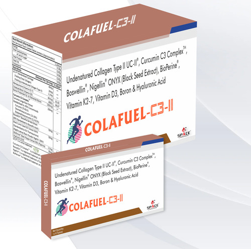 Undenatured Type II collagen UC-II with Curcumin C3 Complex  Tablets