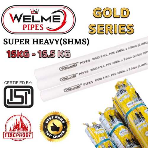 PVC CONDUIT PIPES SUPER HEAVY (SHMS) - 15.5 KG