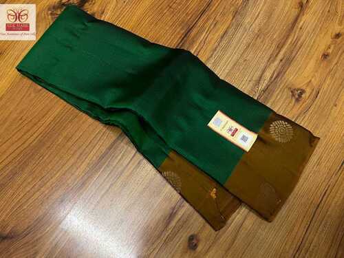 pure kanjivaram silk side budda soft silk