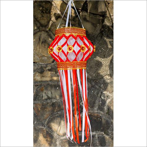 Red Karanji Lantern Kandil Lamp