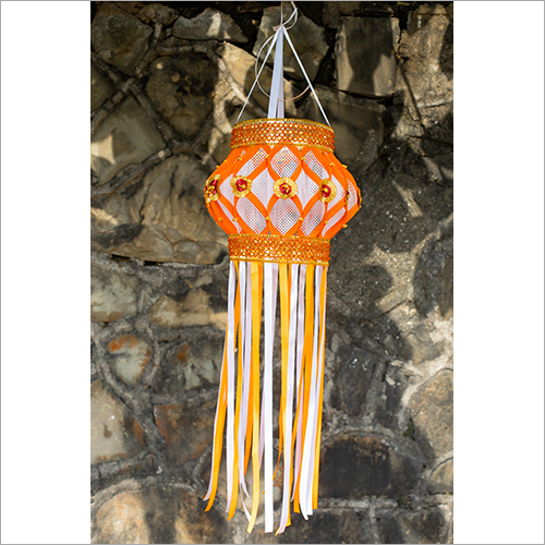 Orange Karanji Lantern Kandil Lamp