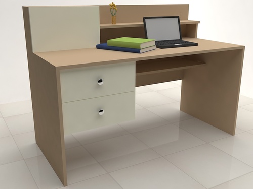 Computer Table with Shelves