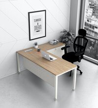 Office Executive Table with Side Unit