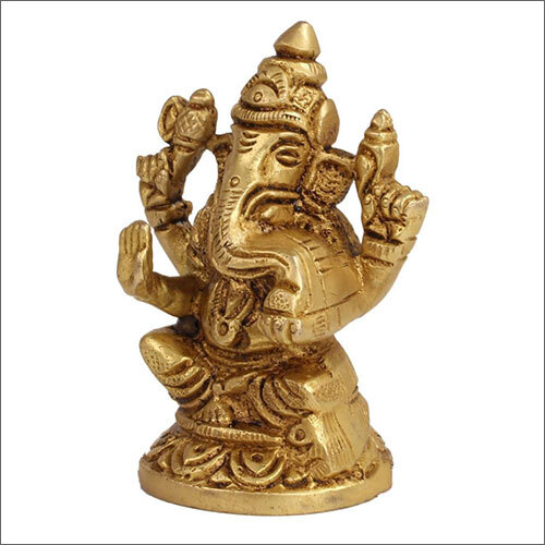 Pure Brass Ganesha Statue
