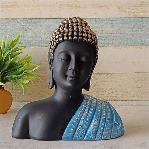 Metallic Oxidised Buddha Sculpture