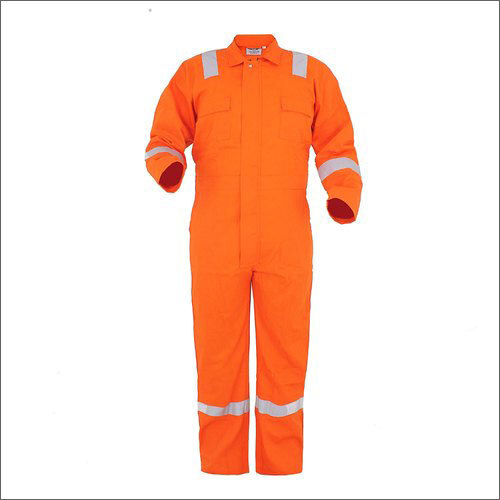 Orange Cotton Boiler Suit