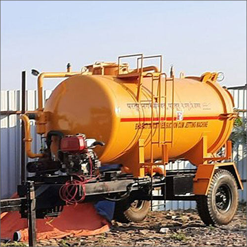 Metal 4000 Ltr Sewer Suction Cum Jetting Machine