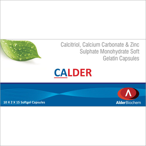 Calcitriol Calcium Carbonate And Zinc Sulphate Monohydrate Soft Gelatin Capsules General Medicines