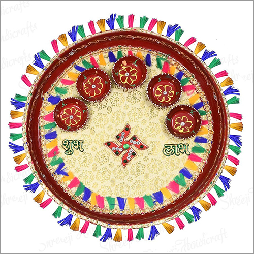 12 Inch Handmade Pooja Thali