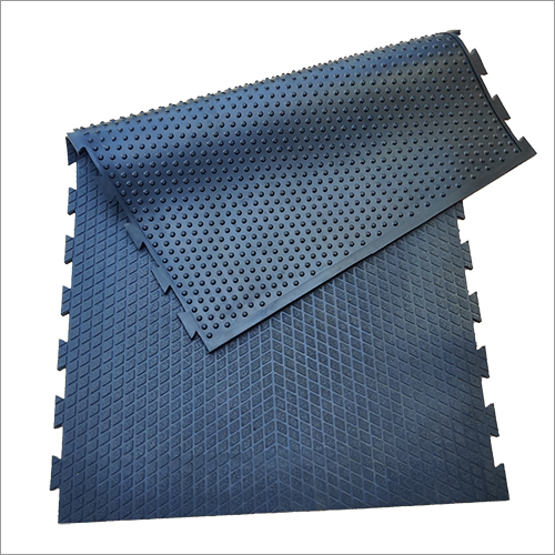Diamond Button Interlock Rubber Mats