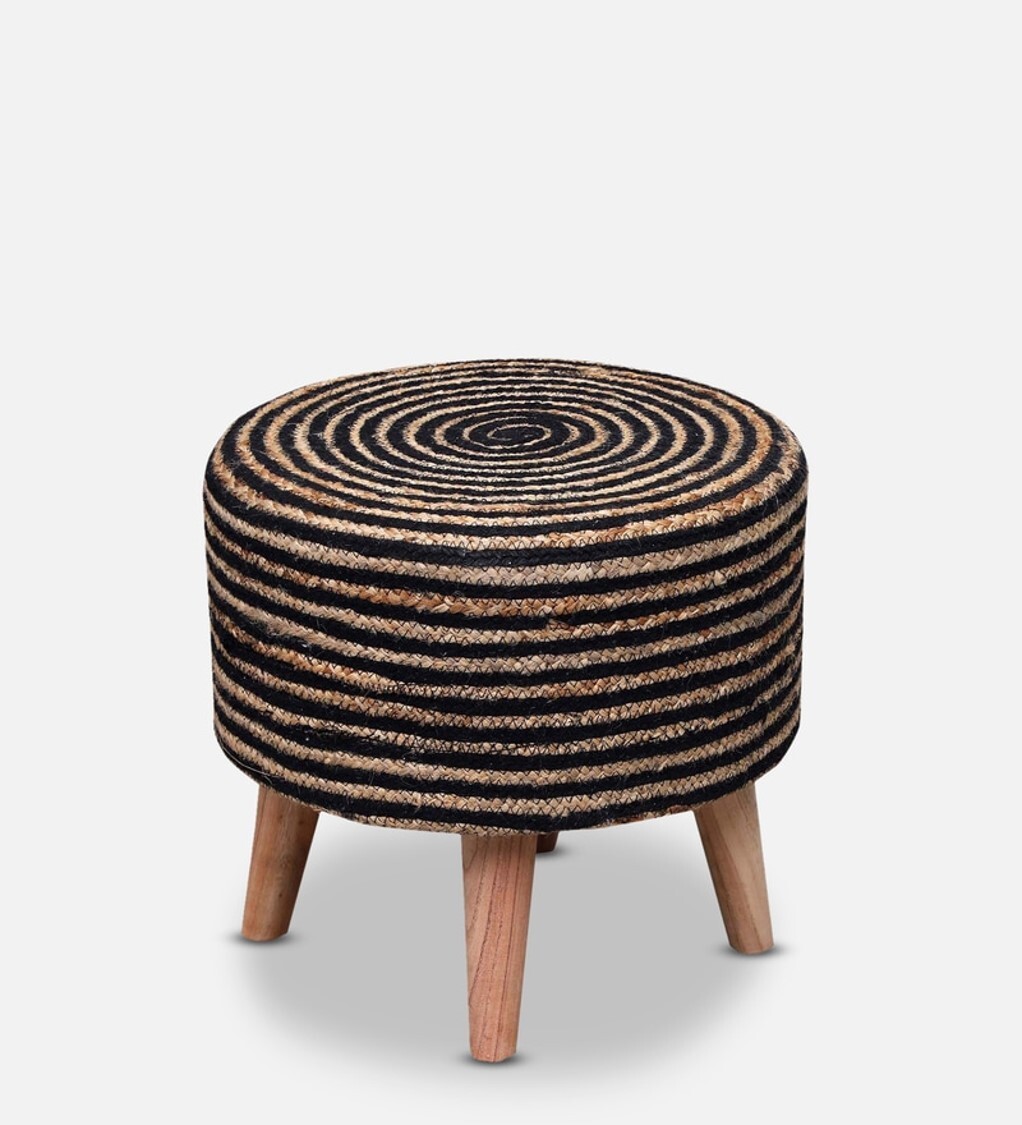 Jute Cotton Ottoman Poufs (Stool)