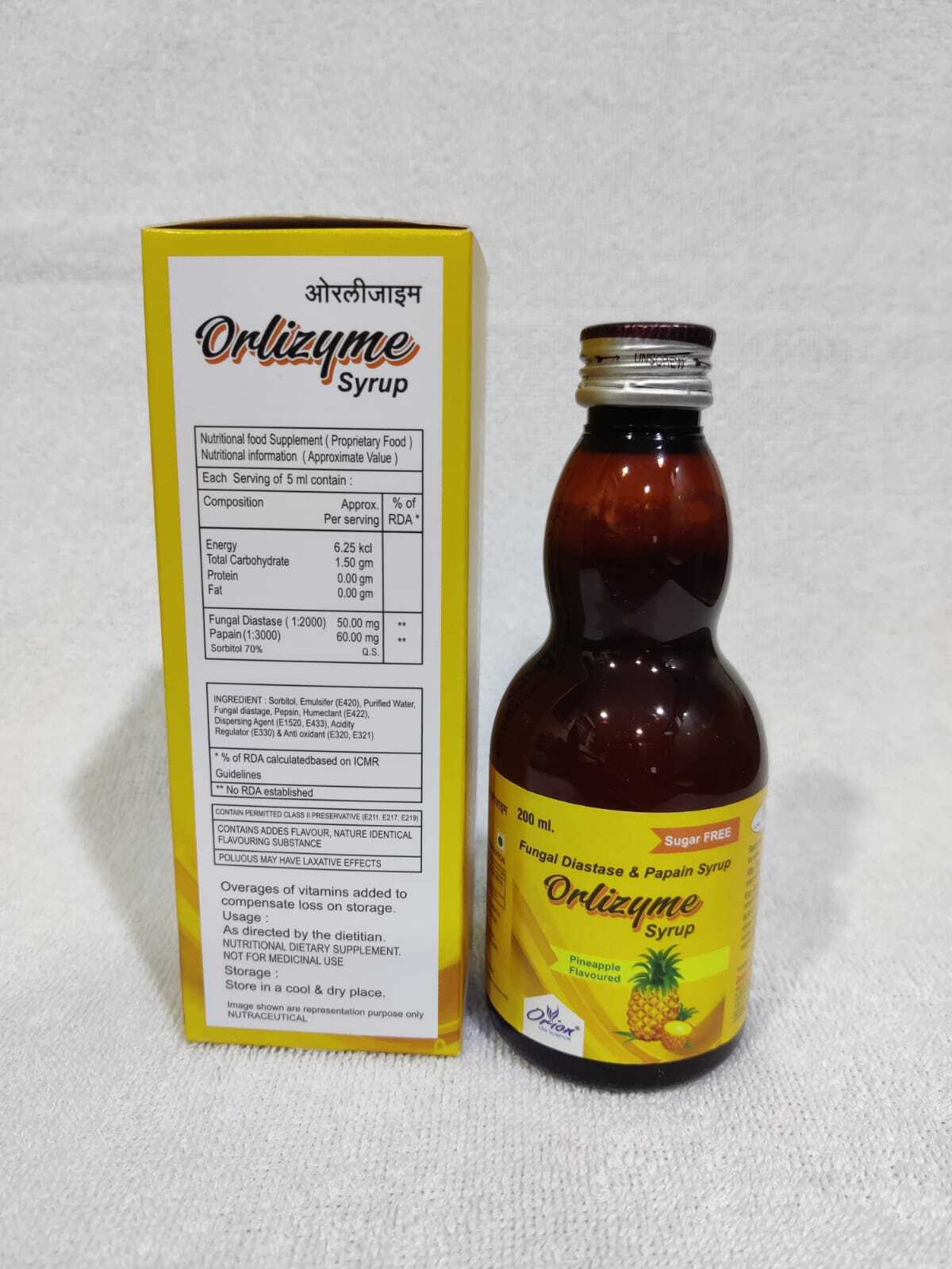 Fungal Diastase  Papain  Syrup