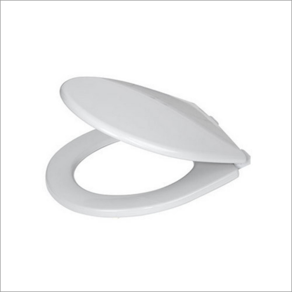 Plastic Toilet Seat Cover - Oval PVC Design | Durable, Easy to Clean, Rust-Free, Stylish Finish