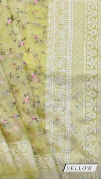 Pure organza with luknavi embroidery