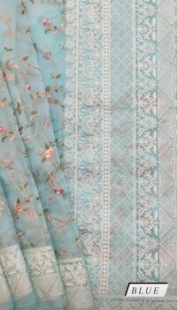 Pure organza with luknavi embroidery