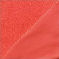 Red Solid Polar Fleece Fabric - 44 Inch Width, 100 Gsm | Washable, Plain Texture, Ideal For Jackets, Sweaters, And Activewear