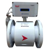 Electromagnetic Flow Meter - Ss 304/ss316l Material, Inline Design, Ip68 Protection, 4-20madc Output, 220 Vac Power Supply, Lcd Display | Max Temp 130â°c, Accurate To Â±0.5% F Psi