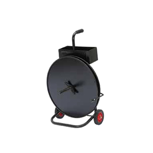 Steeel Or Poly Strapping Cart - Mild Steel, Black Color | Durable Design For Efficient Strapping Solutions
