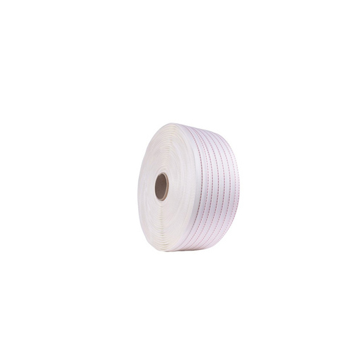 Woven Textile Strapping - Polyester Material, Available in Various Lengths & Thicknesses, White Color, Ideal for Medium to Heavy Loads