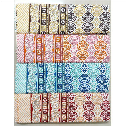 Non Gold Jaipuri Bedsheet Fabric