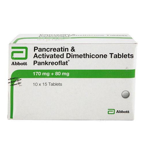 Pancreatin और Dimethicone गोलियाँ