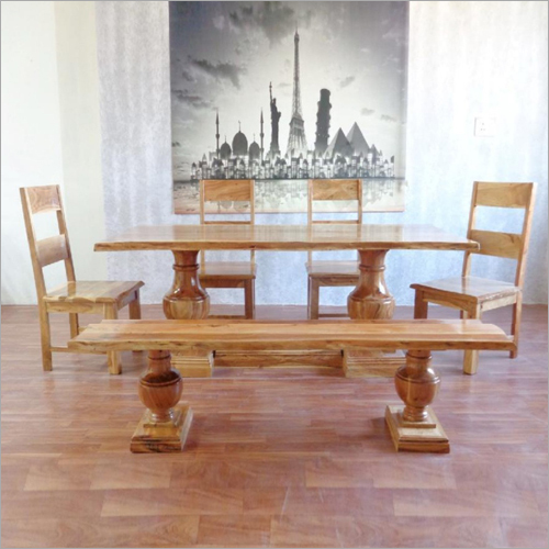 Antique Curved Dining Table By ACHYUTAM WOOD ART