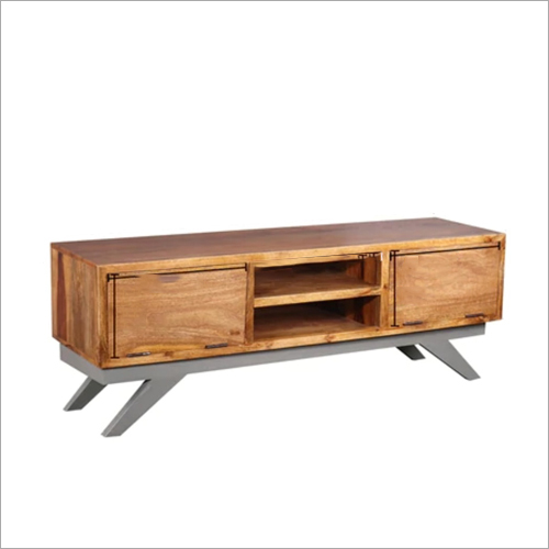 Solid Wood Two Drawer TV Unit