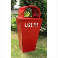 Red Fiberglass Dustbin