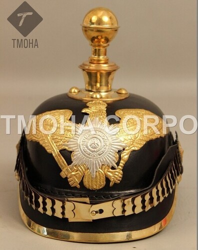 Medieval Ancient Helmet Pickelhaube Leather AH0255