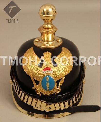 Medieval Ancient Helmet Pickelhaube Leather AH0256