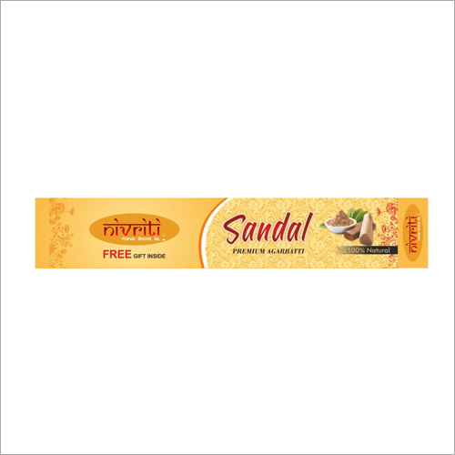 Sandal Incense Stick - Bamboo Material Indian Stick Incense Eco-Friendly Design | Religious Use Calming Aroma for Soul Replenishment