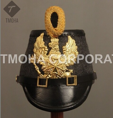 Medieval Ancient Pickelhaube Helmet - 18 Gauge M Steel, 9x8x16 Inches | Handmade Leather, Antique Imitation, European Style