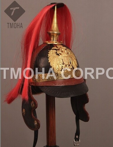 Medieval Ancient Helmet Pickelhaube Leather AH0265