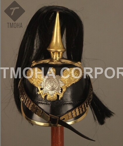 Medieval Ancient Helmet Pickelhaube Leather AH0267