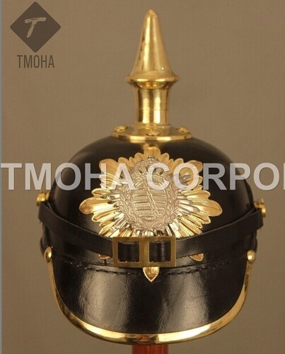 Medieval Ancient Helmet Pickelhaube Leather AH0270