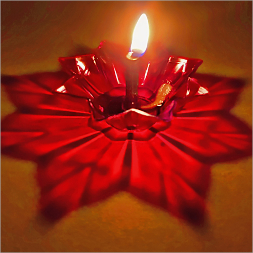 Multicolor Reflection Diya