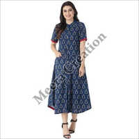 Ladies Anarkali Cotton Crepe Kurtis