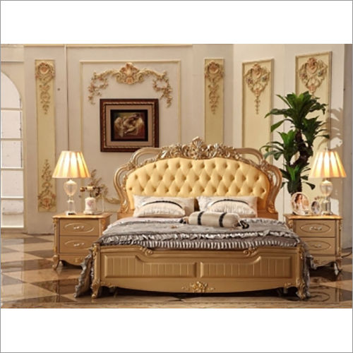 Handmade Wooden Carved Bed