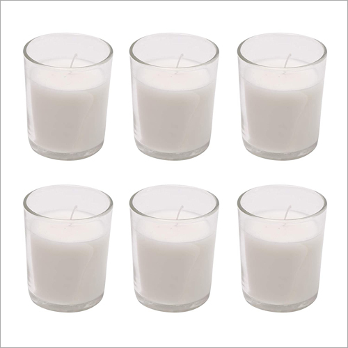 White Unscented Votive Candle