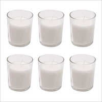 White Unscented Votive Candle