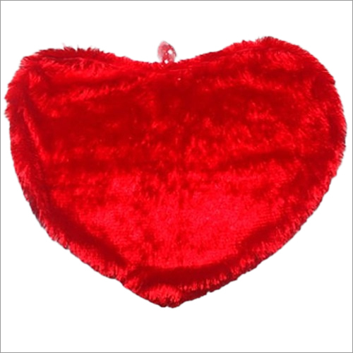 Heart Shape Cushion - Plush Fabric, 14x14 Inches, Red | Cozy Feel, Soft Comfort, Decorative Romantic Gifting & Home Decor Accessory