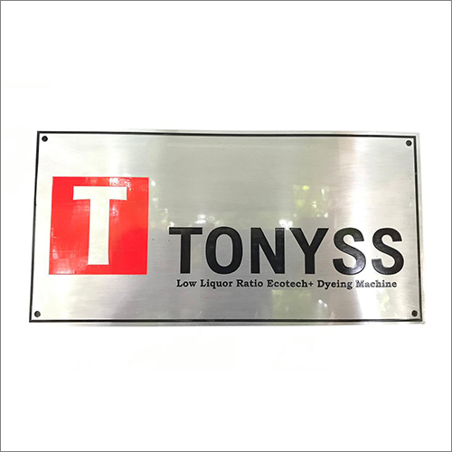 Multi Color Nameplates Stainless Steel Etched