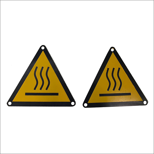 Triangle Aluminium Industrial Nameplate