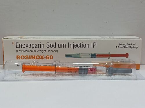 60Mg/0.6Ml Rosinox Injection Ingredients: Enoxaparin (60Mg)