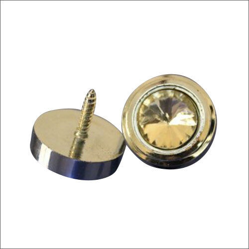 Plastic Screw Silver Diamond Mirror Cap