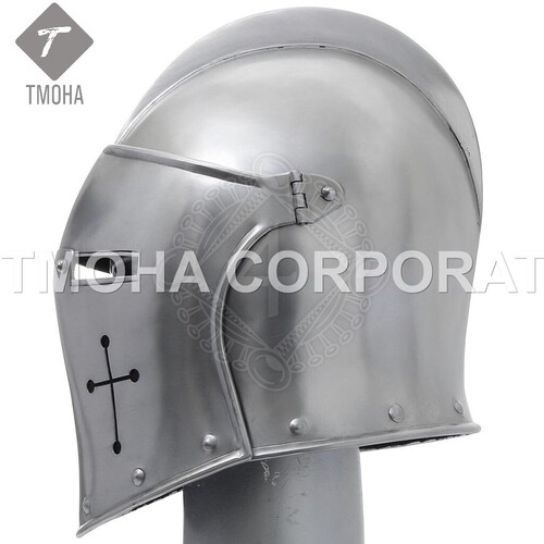 Medieval Armor Helmet Helmet Knight Helmet Crusader Helmet Ancient Helmet Visored Barbute Italy 15th cen.AH0311