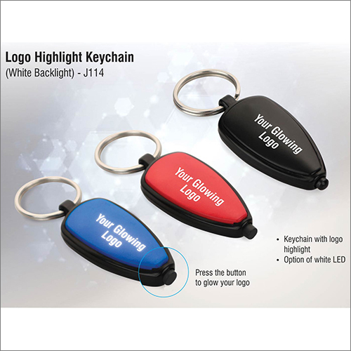 Black Logo Highlight Keychain