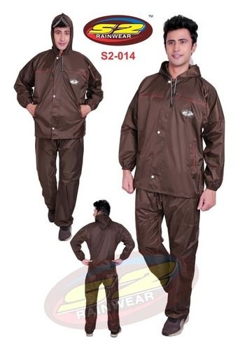 Brown PU Rain Suit