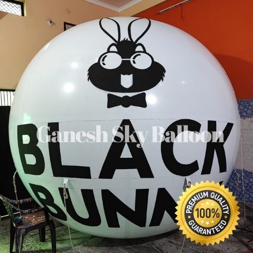 Black Bunny Advertising Sky Balloon
