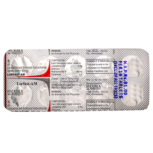 Ambroxol And Loratadine Tablets